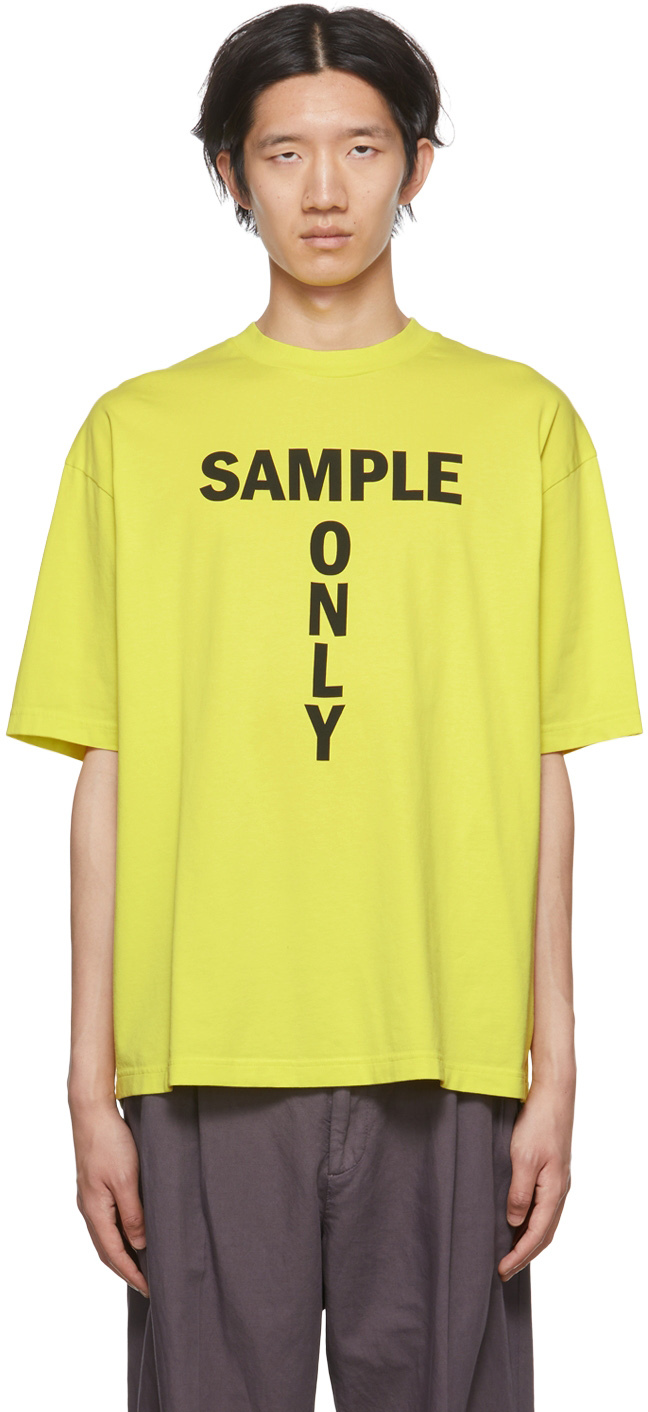 Acne Studios Yellow 'Sample Only' T-Shirt