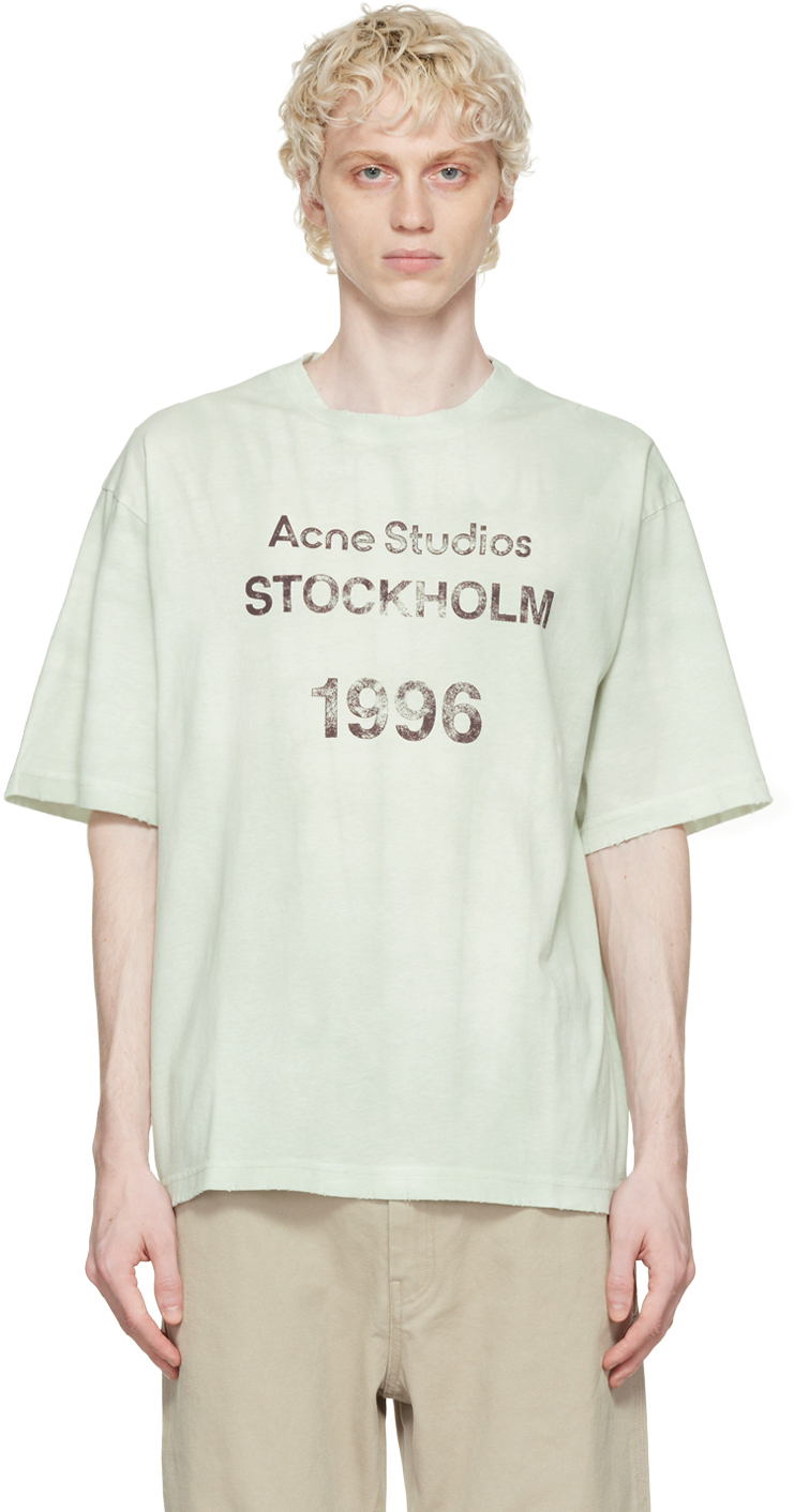『レインボーシックス 【Acne Studios】Roseプリント半袖Tシャツ白ホワイト　S Tシャツ/カットソー(半袖/袖なし)