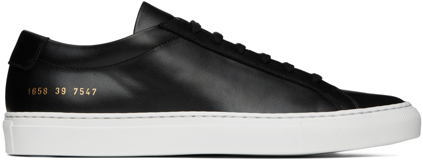 Common Projects Black Achilles Low Sneakers