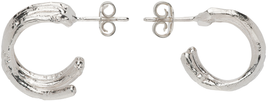 Alighieri Silver 'The Child's Pose' Triple Hoop Earrings