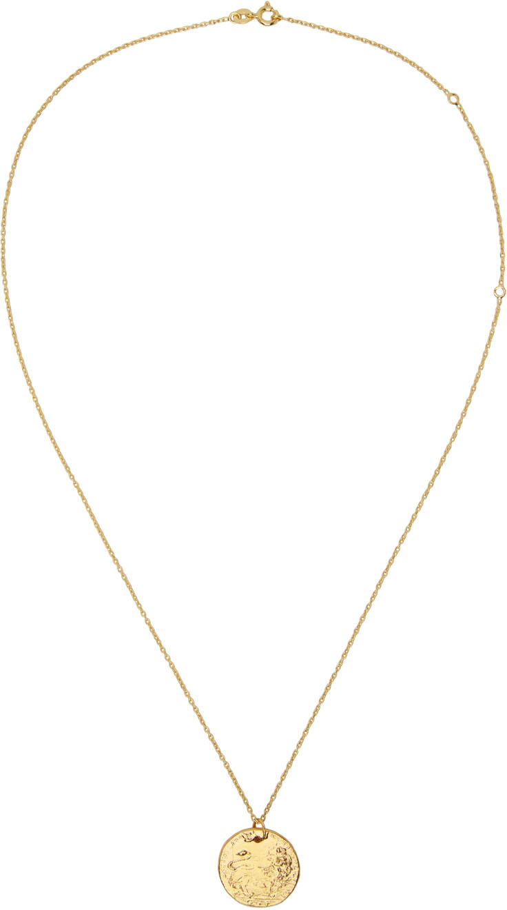 Gold 'The Medium Leone' Necklace by Alighieri on Sale