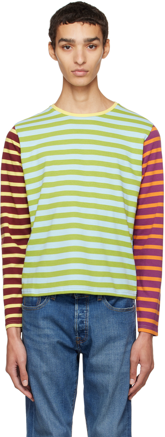 SSENSE Exclusive Multicolor Striped Long Sleeve T-Shirt
