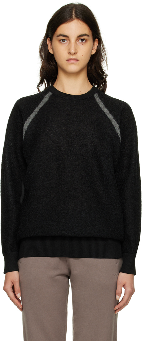 Y-3 Black Classic Sheer Sweater
