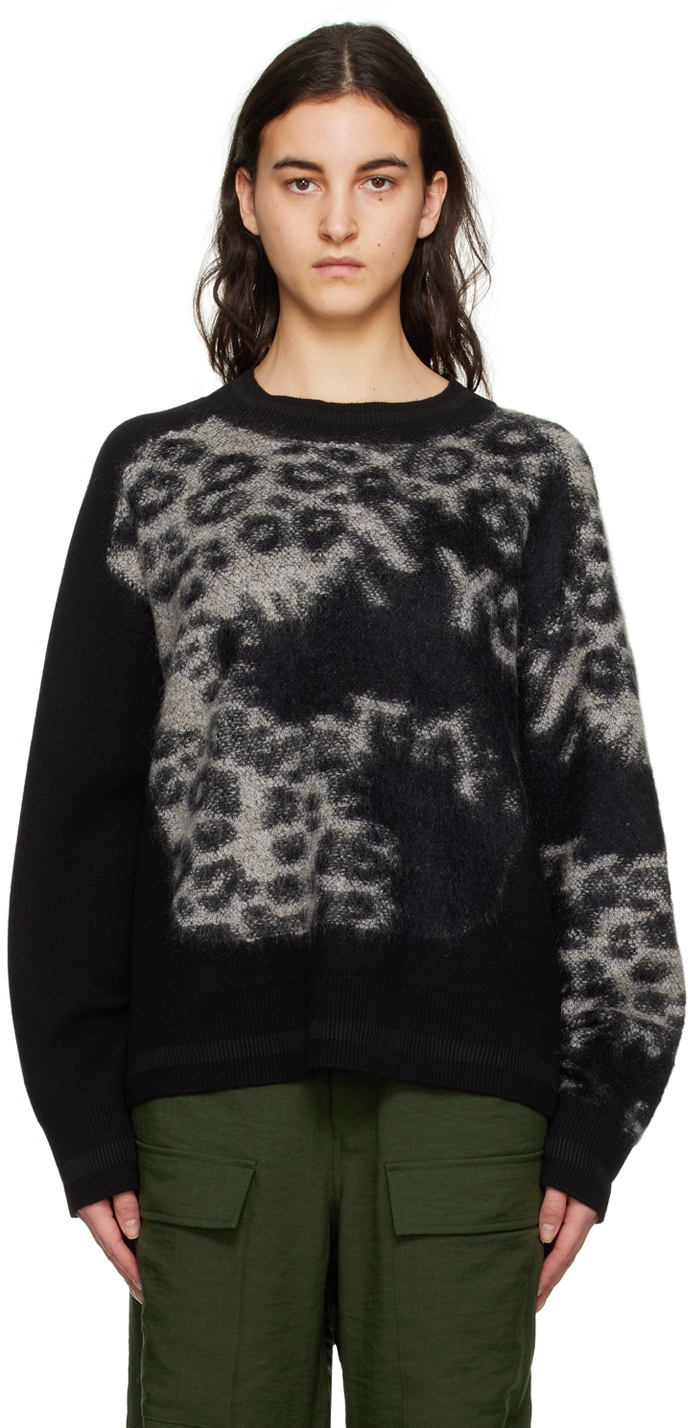 Y-3 Black Leopard Sweater