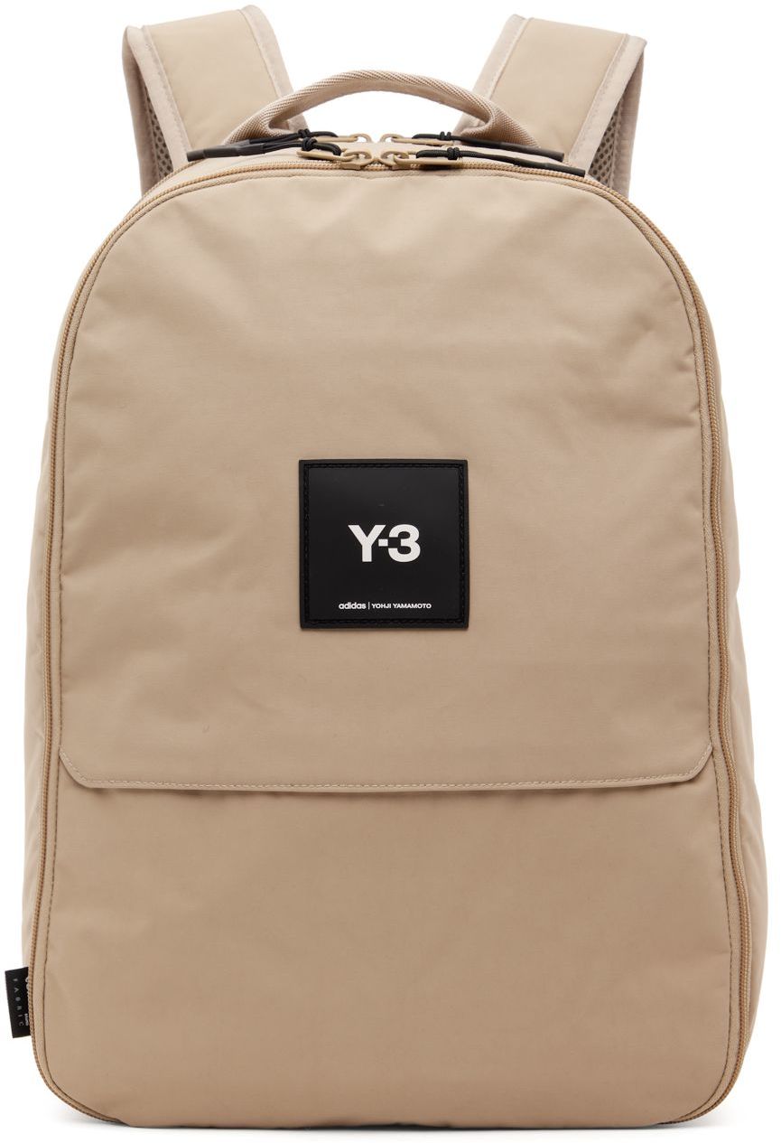 Beige Tech Backpack by Y-3 on Sale