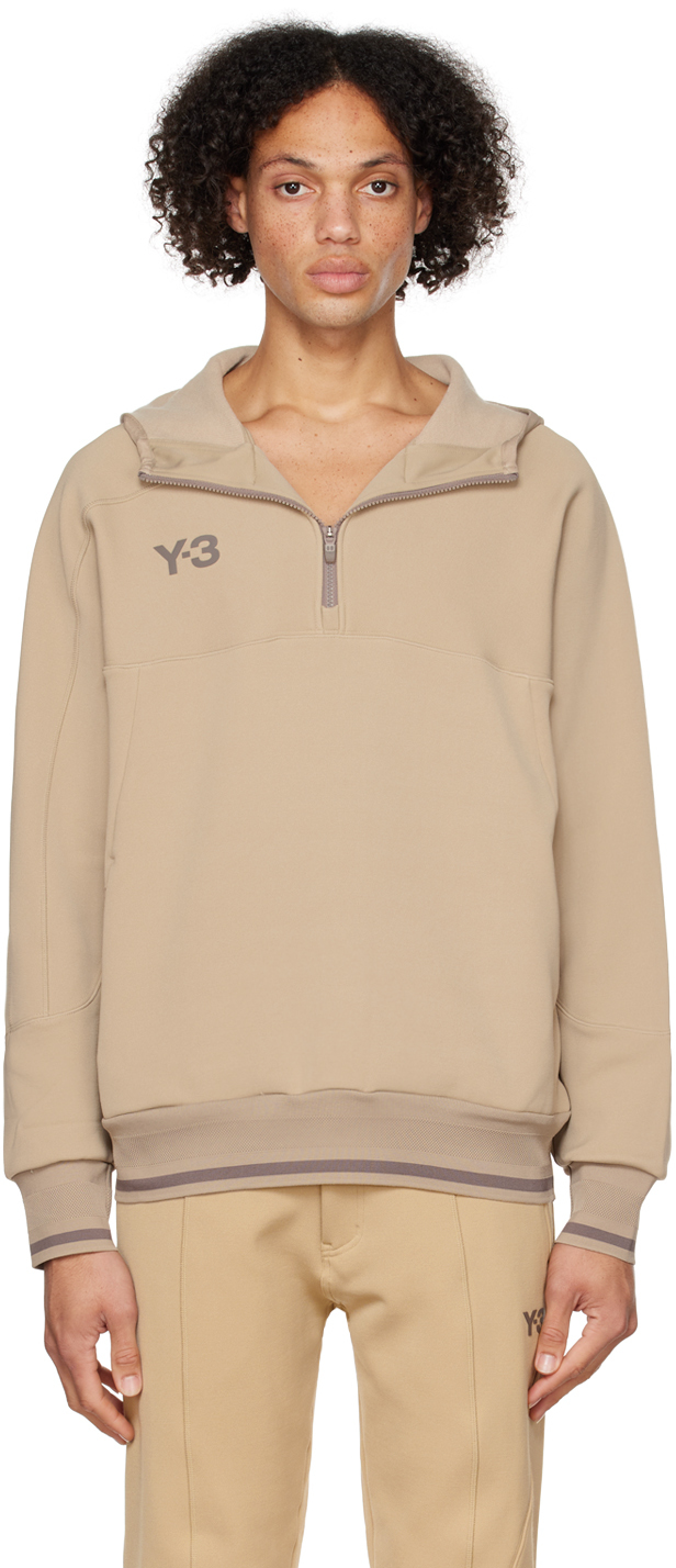 Y-3 Beige U Hoodie | Smart Closet