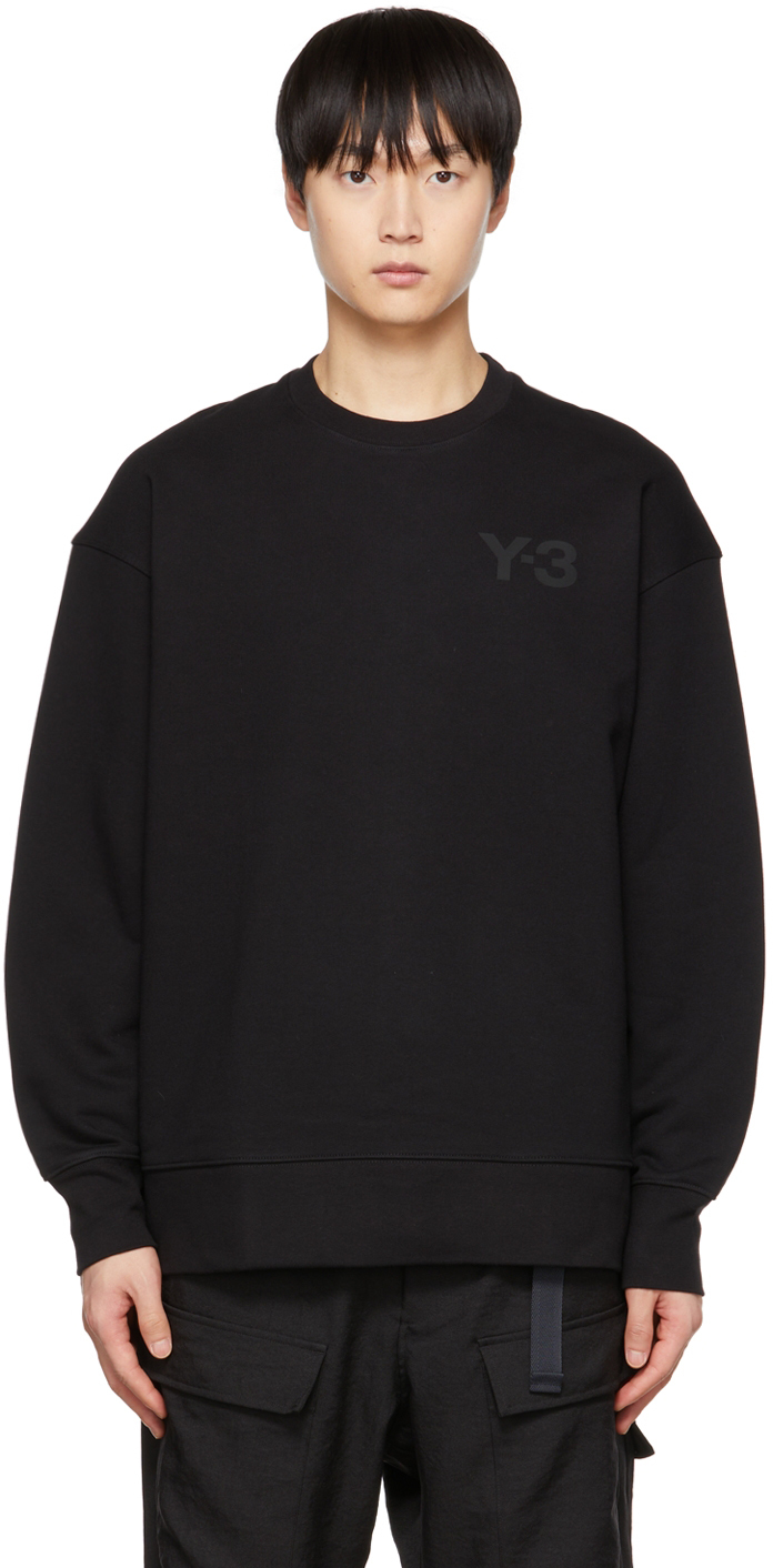 sofa Undervisning Underholde Y-3: Black Classic Sweatshirt | SSENSE