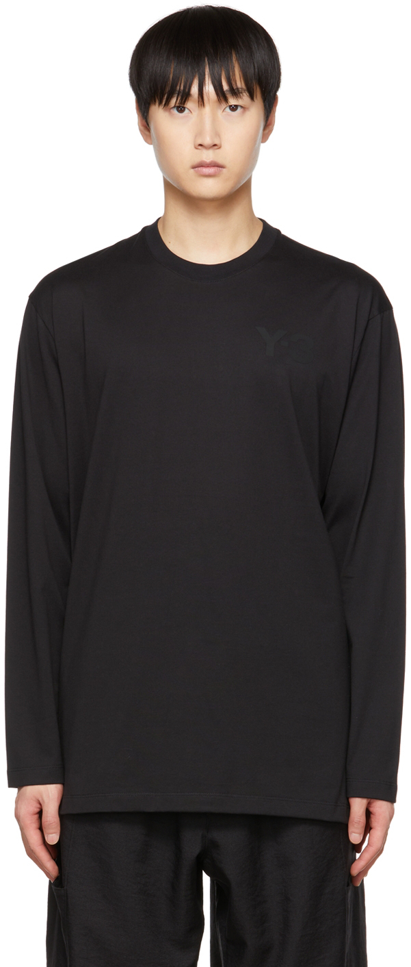 Y-3 Black Classic Long Sleeve T-Shirt