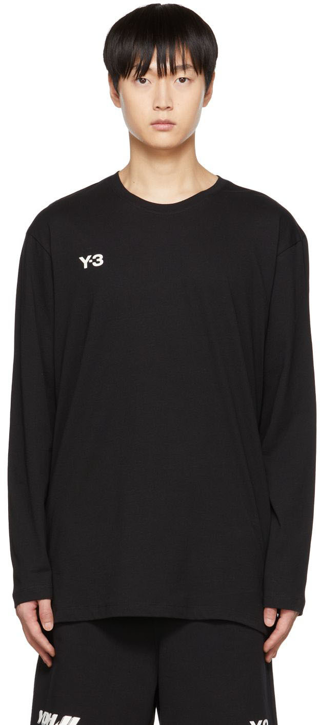 Black Bonded Long Sleeve T-Shirt by Y-3 on Sale
