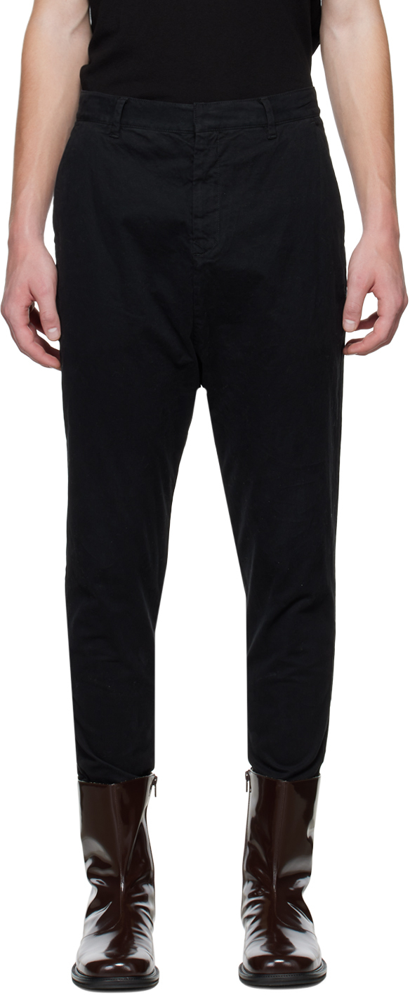 Nili Lotan: Black Paris Trousers | SSENSE UK