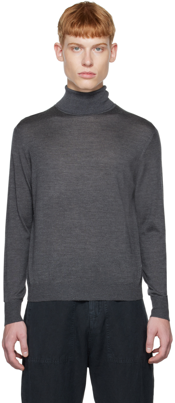 Nili Lotan: Gray Casper Turtleneck | SSENSE
