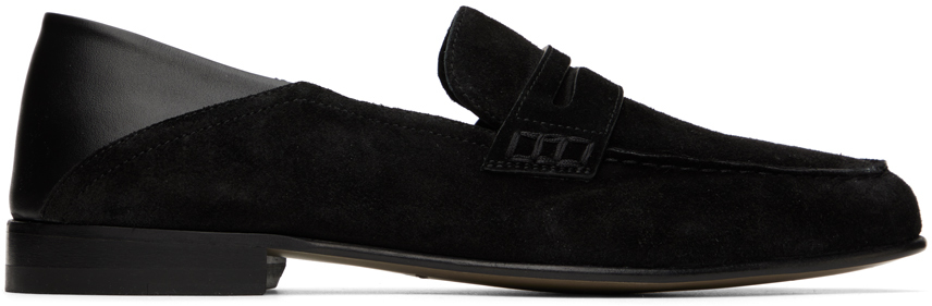 Manolo Blahnik Black Plymouth Loafers In Blck(0015) 0002