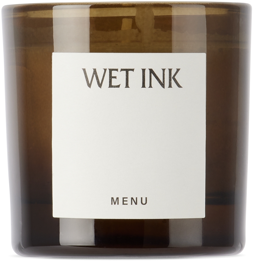 Menu Wet Ink Votive Candle In Glass
