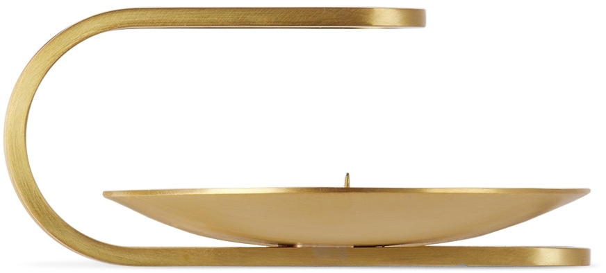 Menu Gold Clip Table Candle Holder In Brass