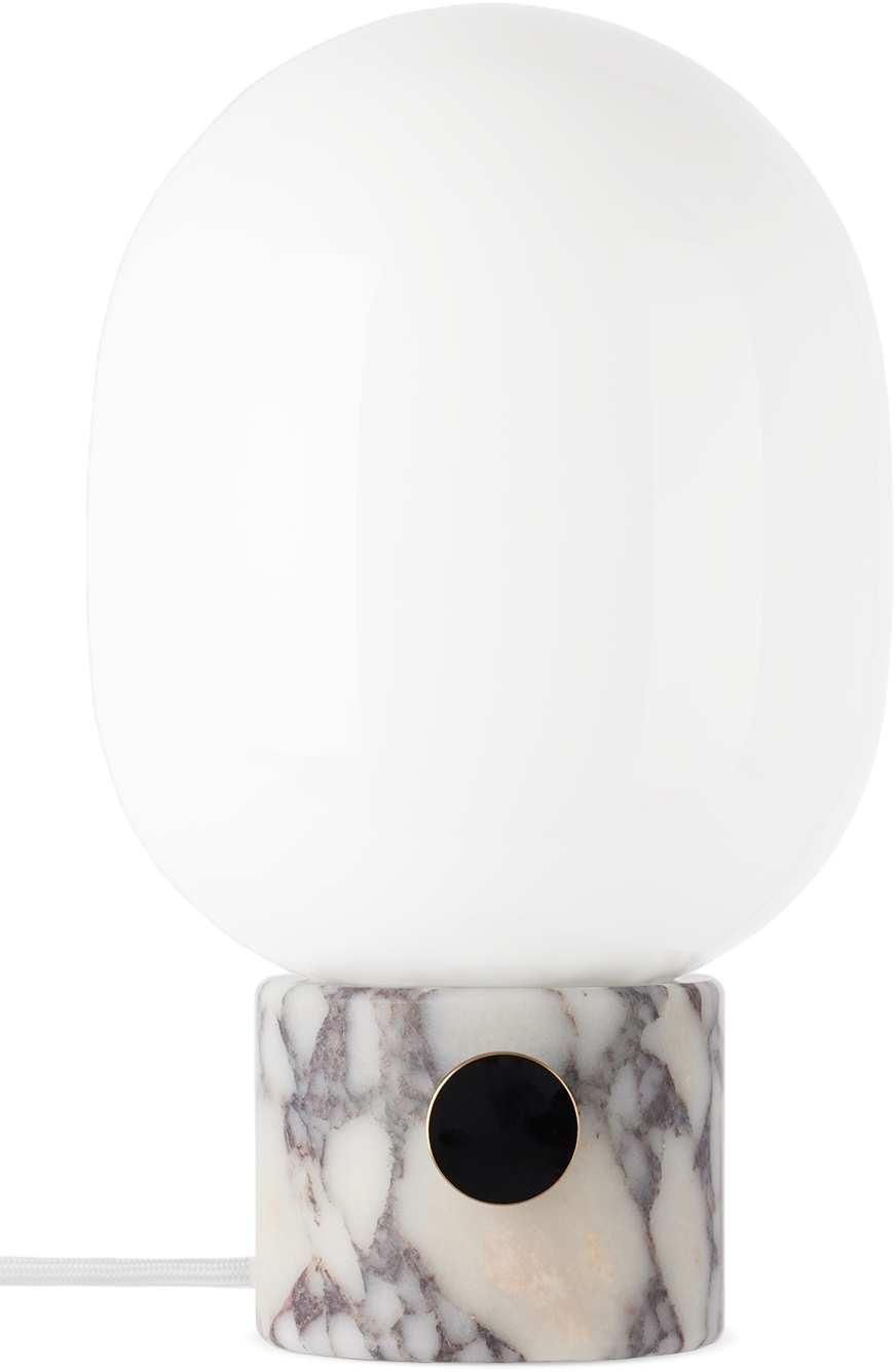 Menu White Marble Jwda Table Lamp In Calacatta Viola