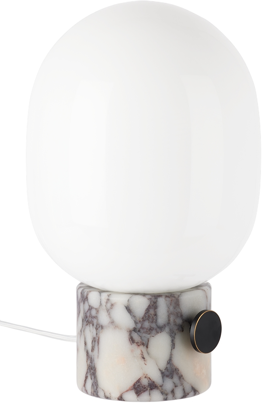 Menu White Marble Jwda Table Lamp In Calacatta Viola