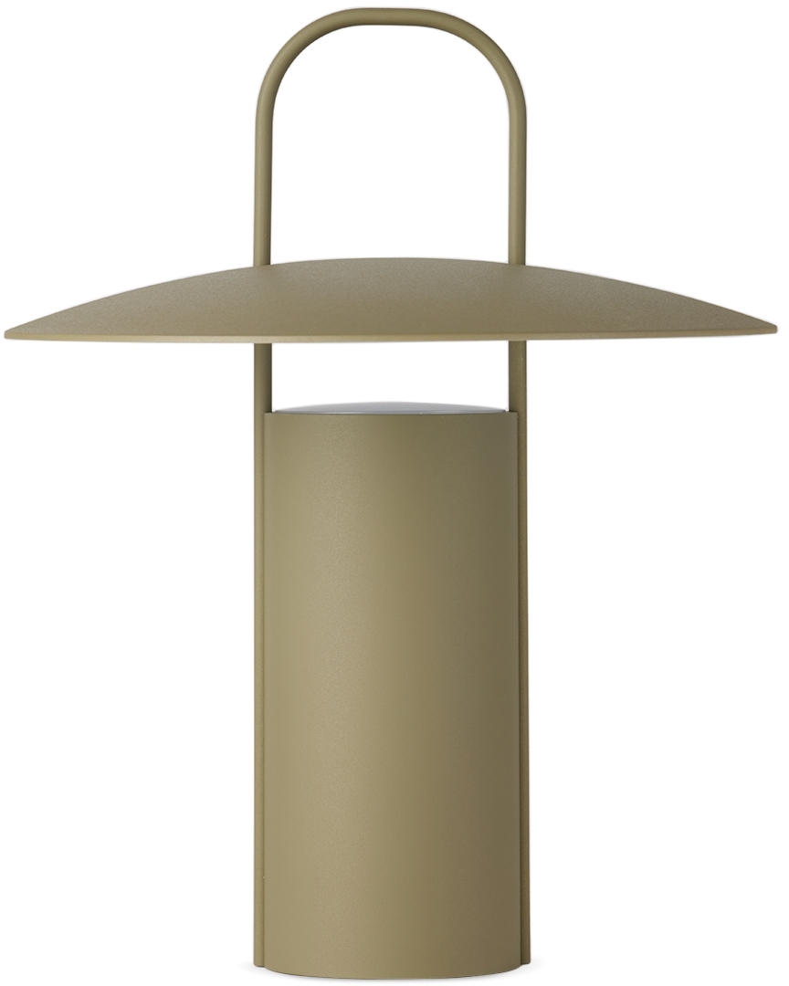 Menu Green Ray Portable Table Lamp In Matte Dusty Green