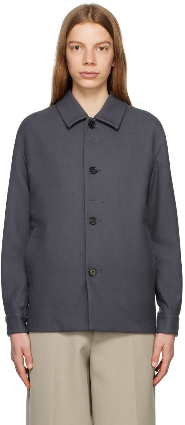 【関税込み】ZEGNA グレー スプレッドカラー ジャケット ZEGNAのグレー スプレッドカラー ジャケットがセール中
