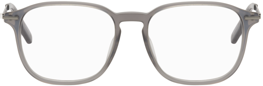 ZEGNA Gray Square Glasses