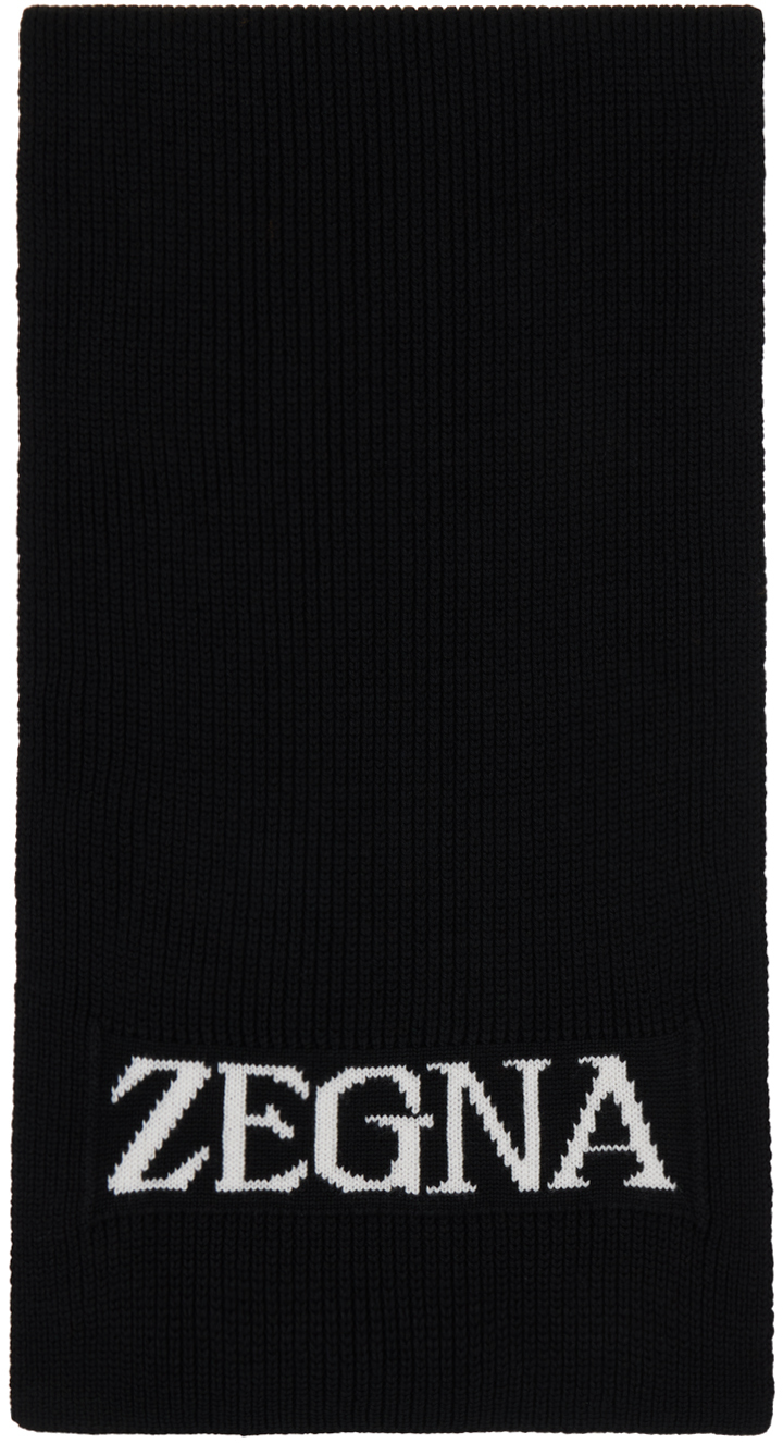 Black Logo Scarf