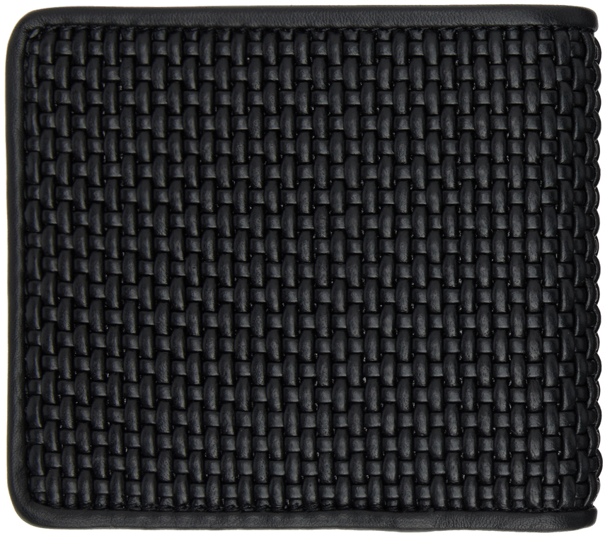 Zegna Logo Plaque Bi-fold Wallet in Black for Men