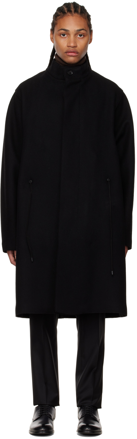 ZEGNA: Black Oversized Coat | SSENSE