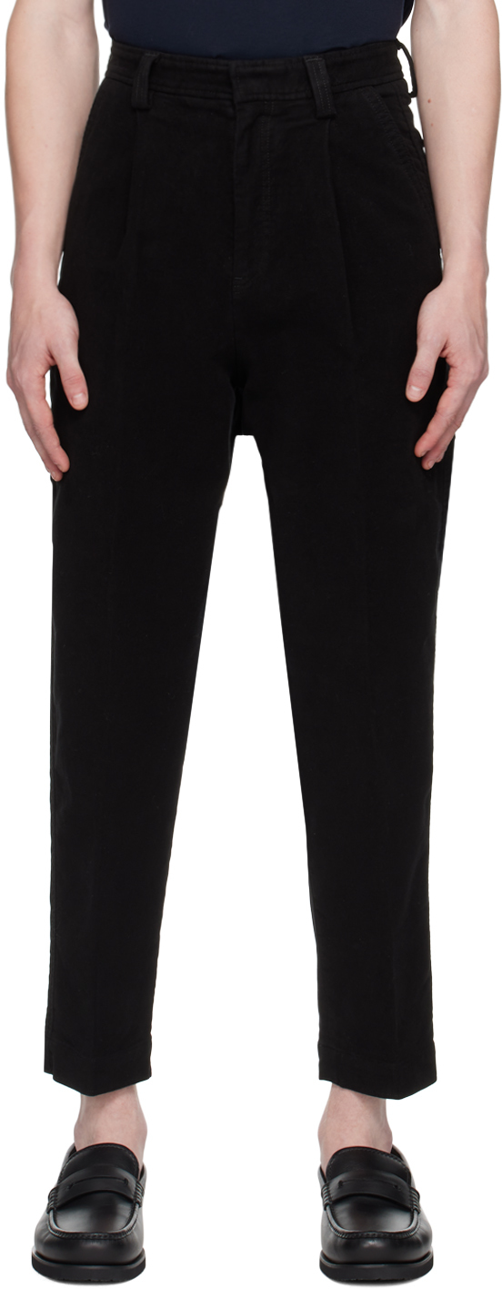 Black Drawstring Cargo Pants by ZEGNA on Sale