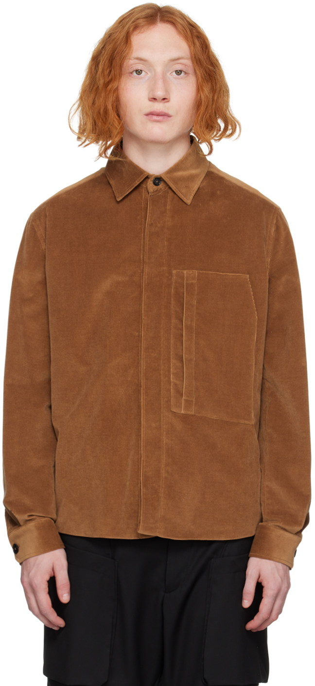 ZEGNA: Brown Button Up Shirt | SSENSE