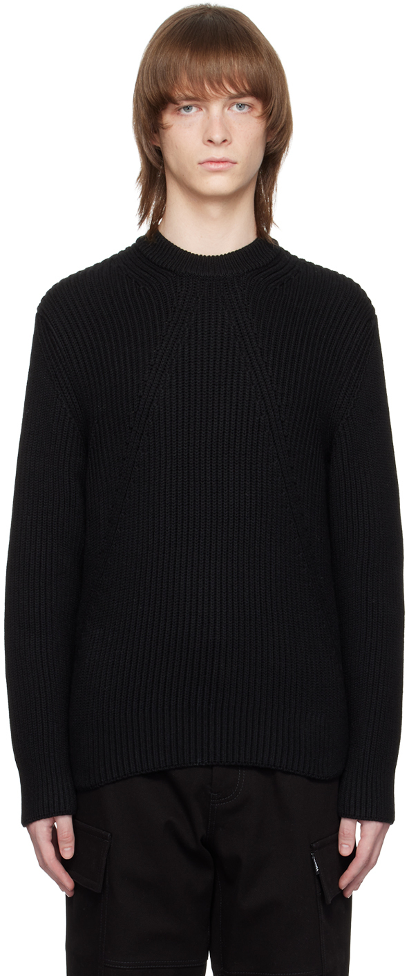 ZEGNA: Black Techmerino Sweater | SSENSE UK