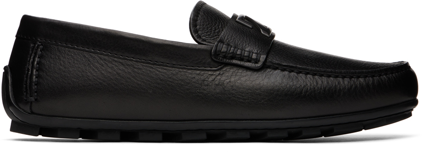 Black Highway Driving Loafers by ZEGNA on Sale