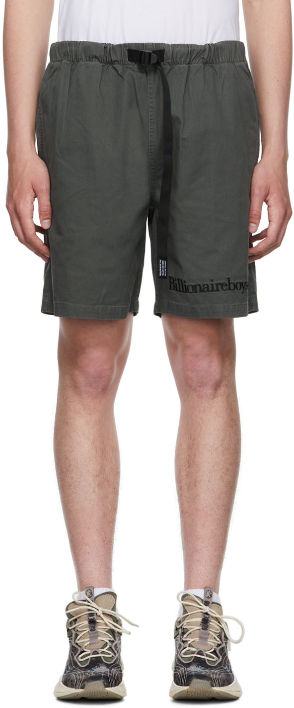 Billionaire Boys Club: カーキ ベルト ショートパンツ | SSENSE Billionaire Boys Club: カーキ ベルト ショートパンツ | SSENSE