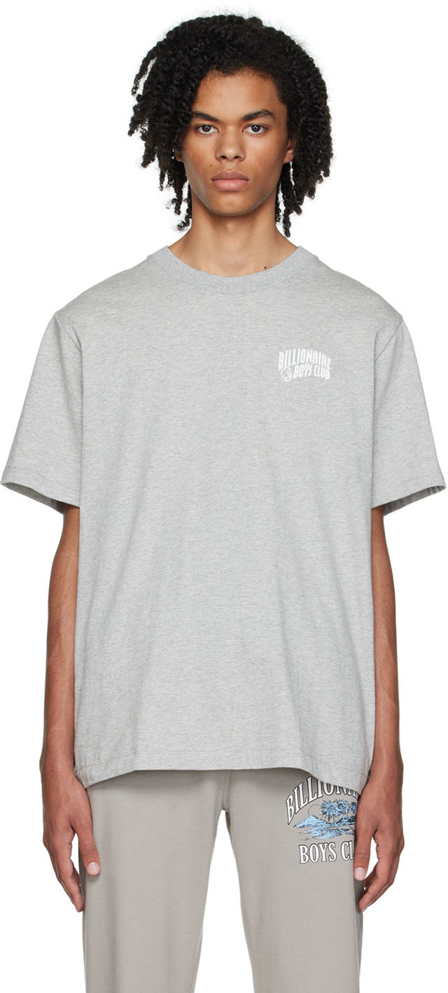 Billionaire Boys Club: Gray Printed T-Shirt | SSENSE