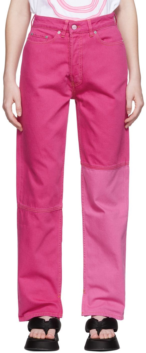 GANNI Pink Figni Jeans