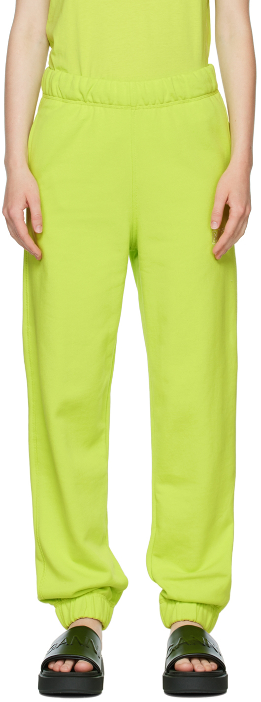 Green Cotton Lounge Pants