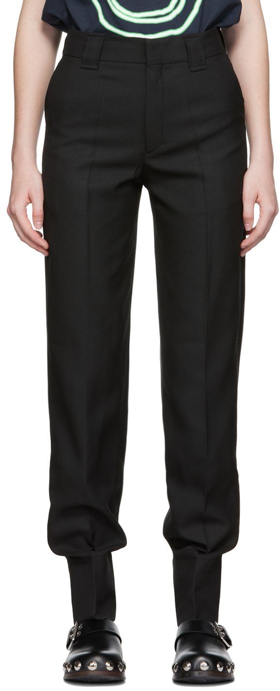GANNI Black Summer Suiting Trousers