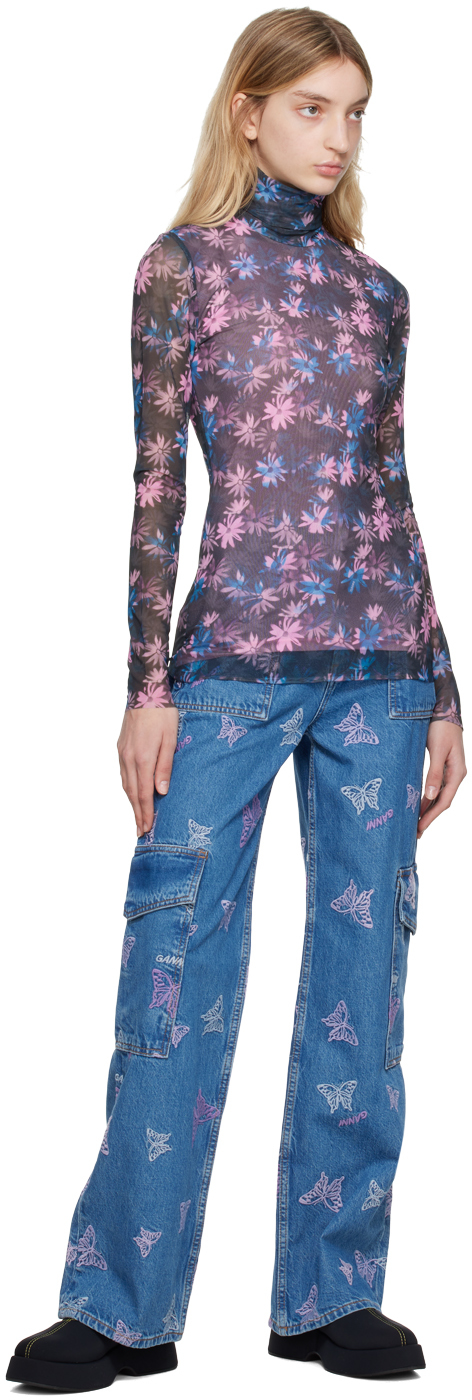 Ganni 12 In 376 Daisy Spray Lila