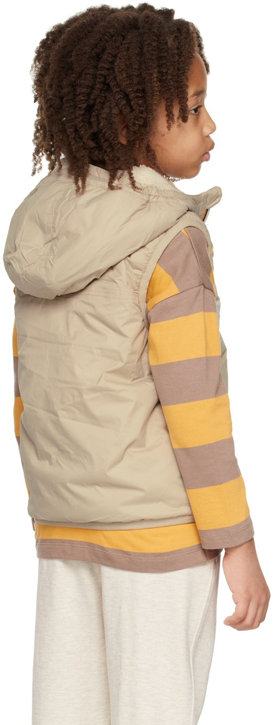 K-way Kids Beige 3.0 Orlan Orsetto Vest In C0c Orsetto Ecru-864