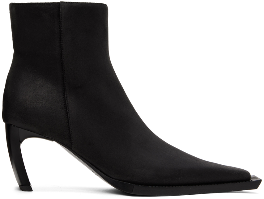 Knwls Black Serpent 75 Leather Ankle Boots