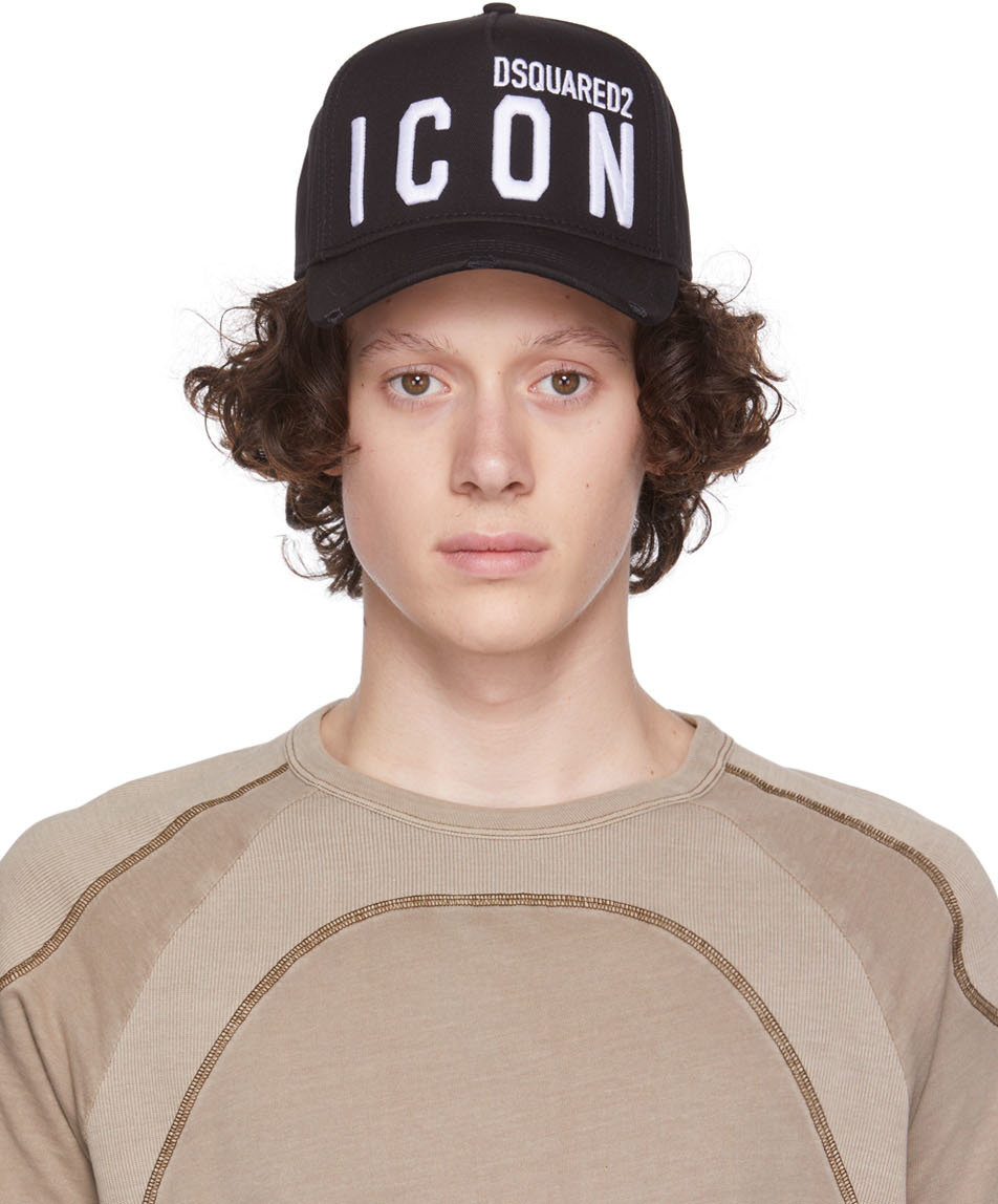 black dsquared cap icon