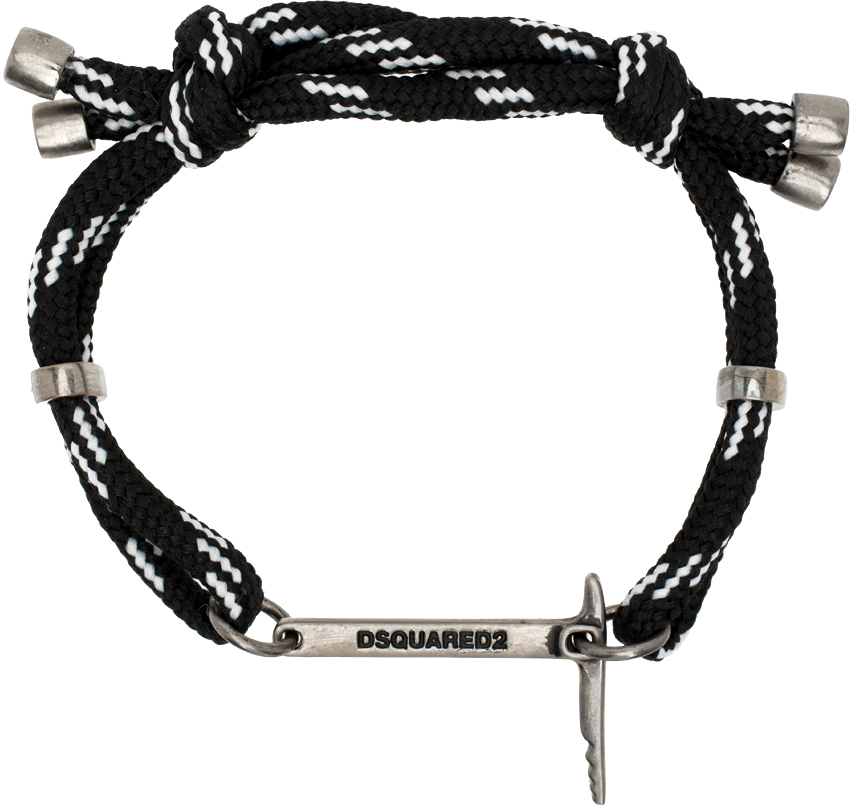Dsquared2 Black 64th Rope Bracelet