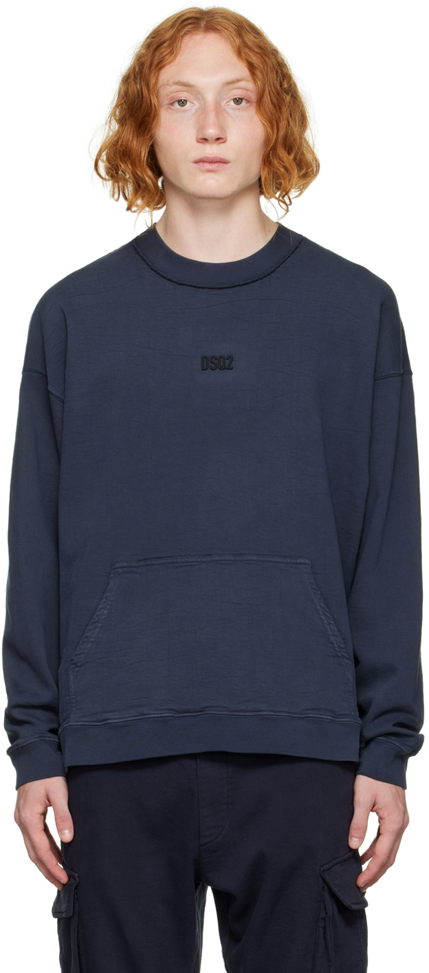 Navy Mini DSQ2 Sweatshirt