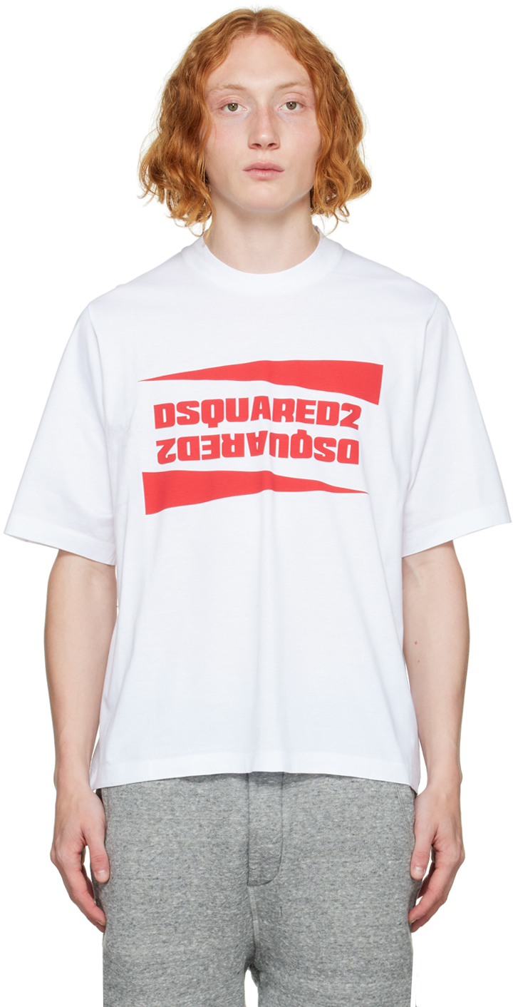 free USA shipping DSQUARED2 Icon Red Basic T-shirt Dsquared2 Red T ...