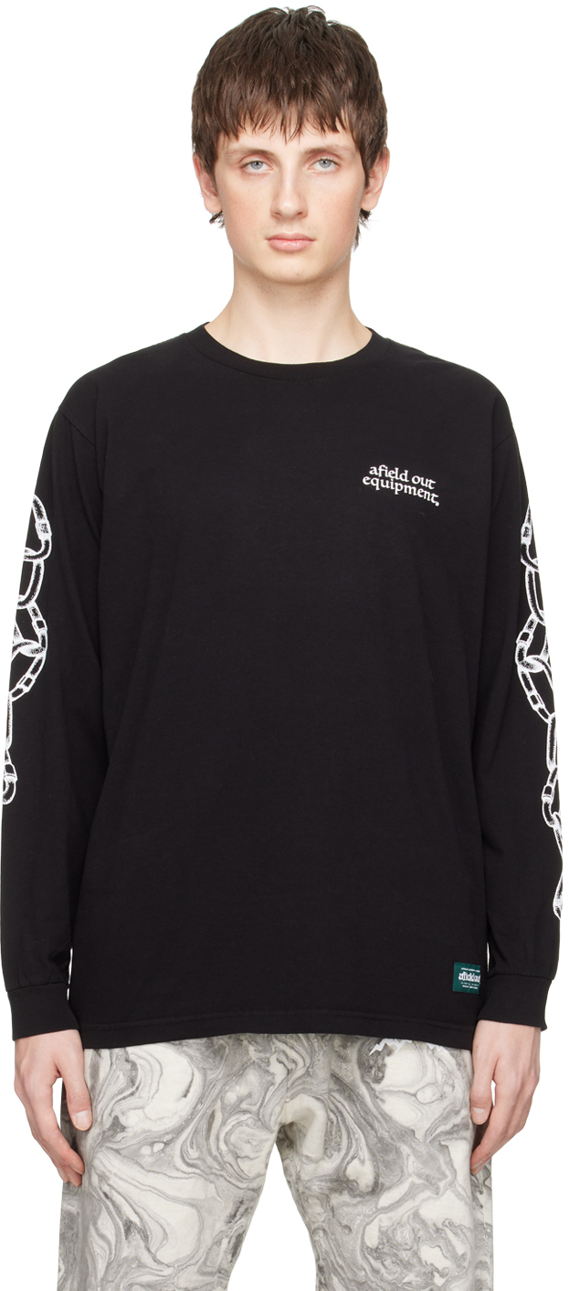 Afield Out: Black Chain Long Sleeve T-Shirt | SSENSE