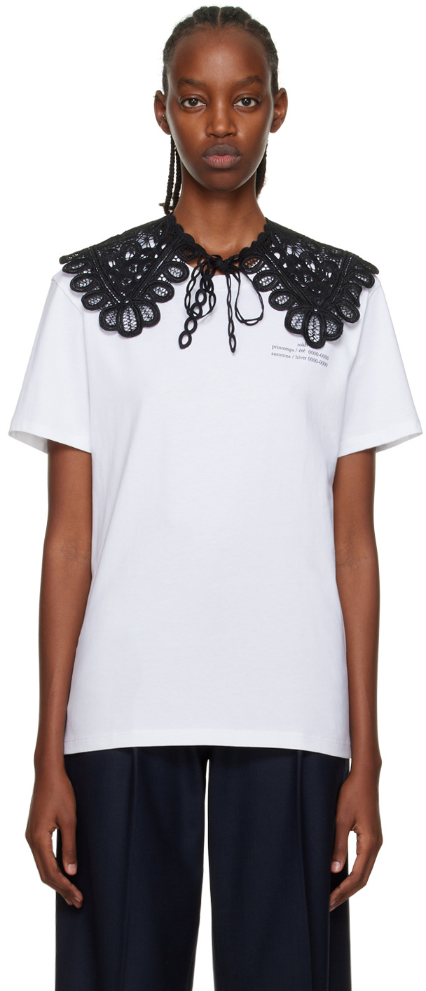 White Collared T-Shirt