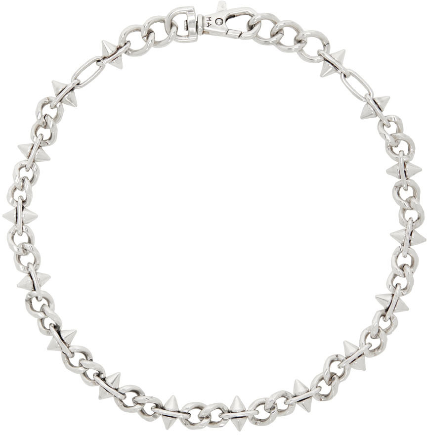 SSENSE Exclusive Silver Homerun Necklace by Martine Ali on Sale