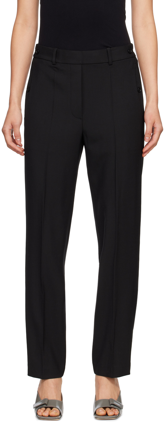 Helmut Lang Black Tapered Trousers
