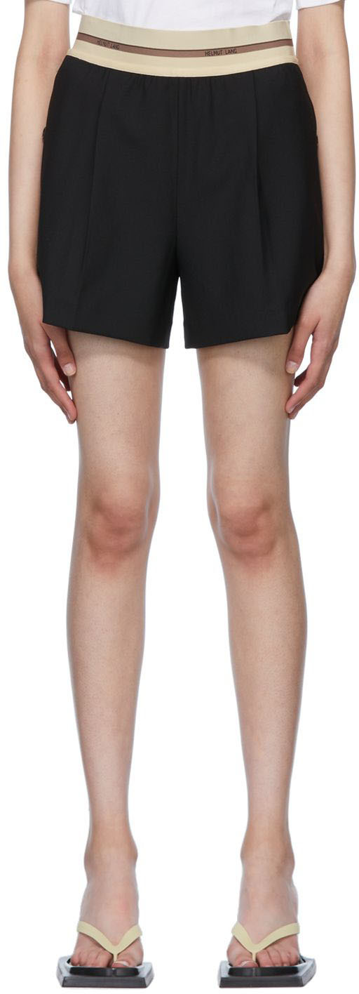 Our Legacy Cotton Khaki Parachute Shorts in Black Womens Clothing Shorts Knee-length shorts and long shorts 