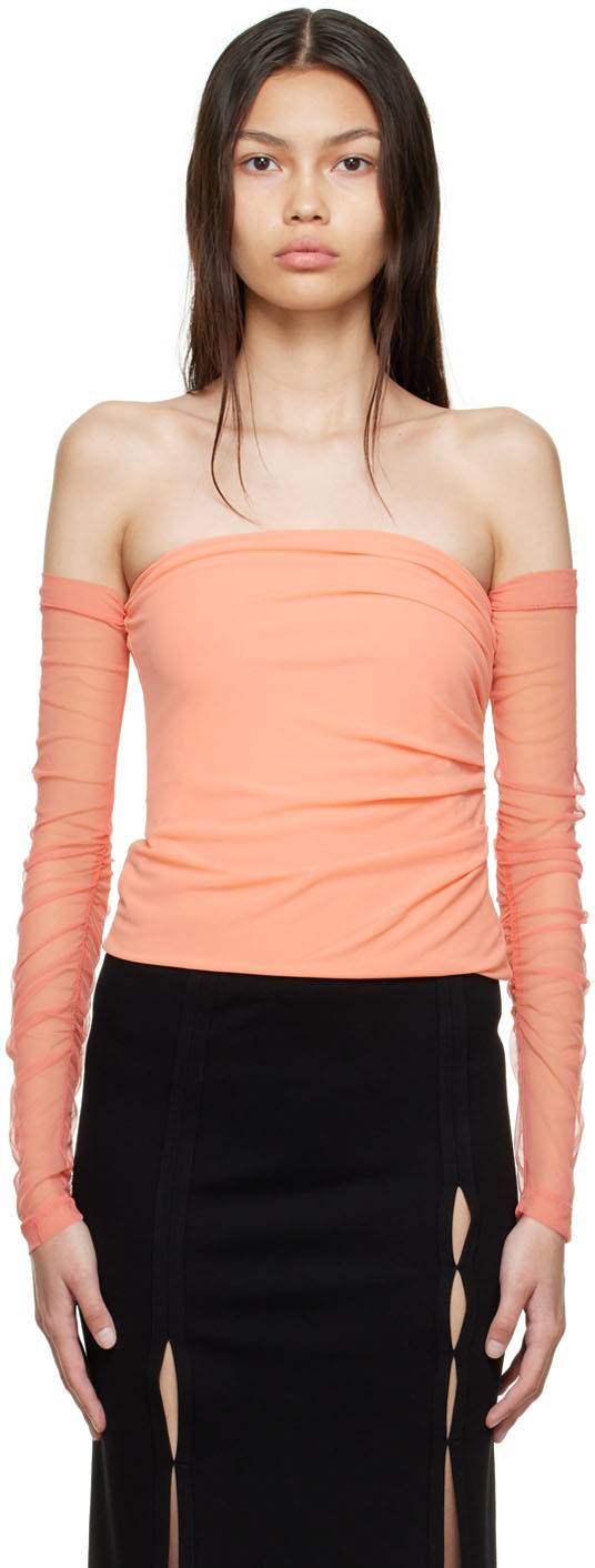 Helmut Lang Pink Polyester Blouse
