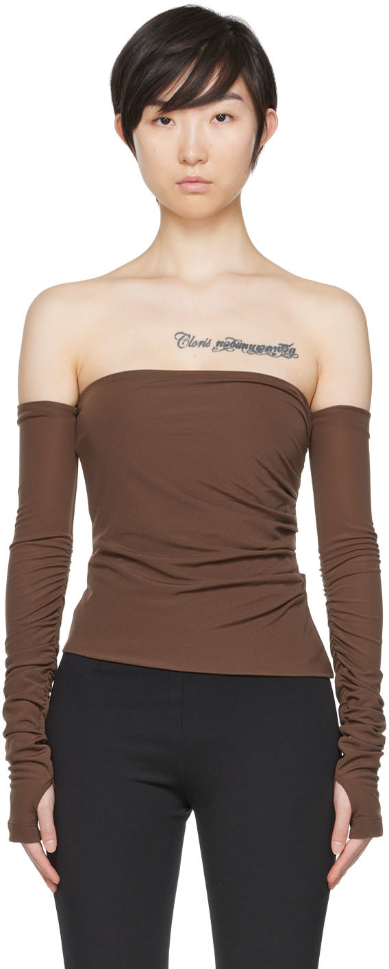 Brown Vista Long Sleeve T-Shirt Ssense Uomo Abbigliamento Top e t-shirt Top 