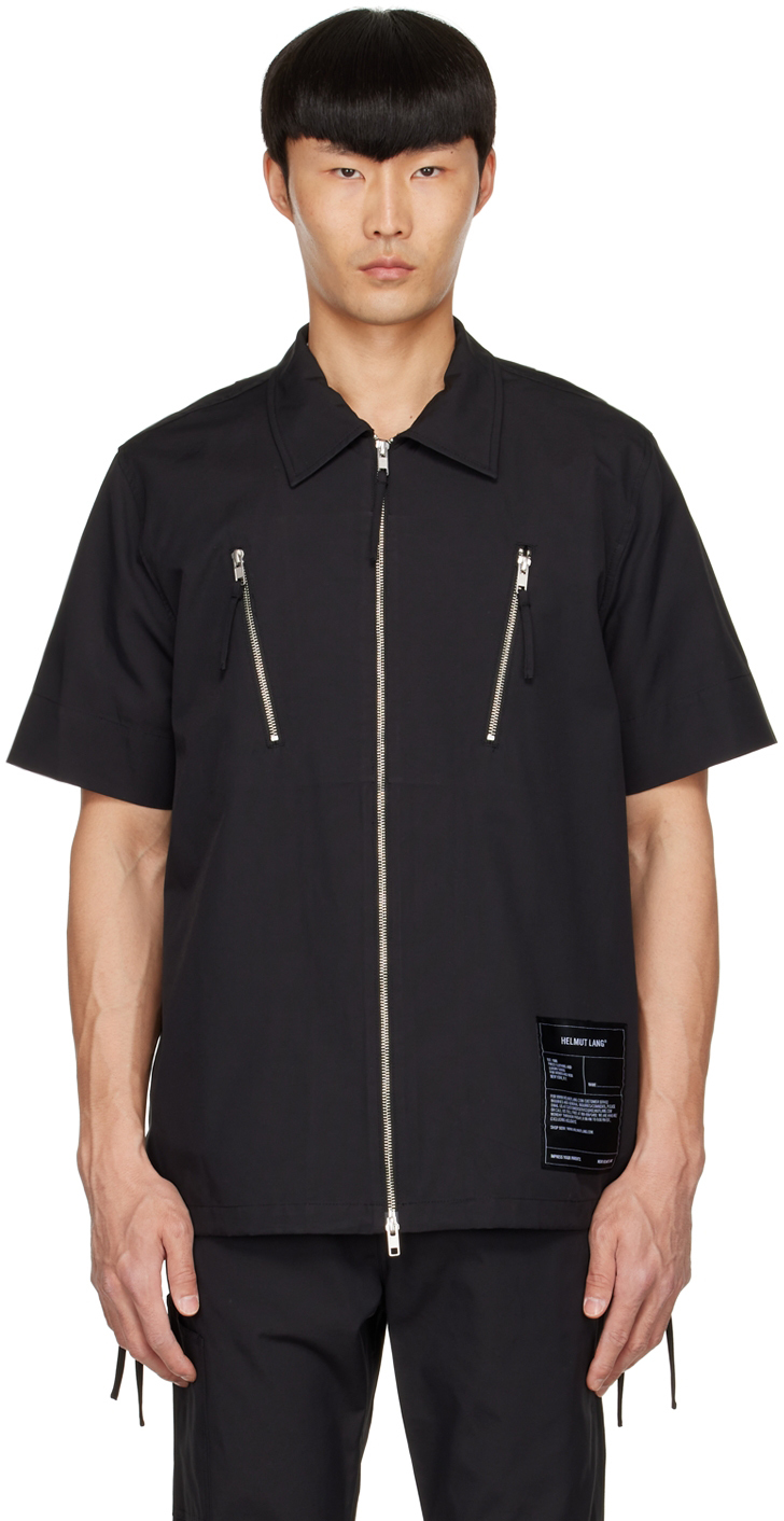 Black Nylon Shirt by Helmut Lang on Sale